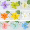 Flores de lana tejidas terminadas, flores tejidas a crochet hechas a mano, flores de oil-tong, productos terminados de un solo tallo, decoración para escenas de boda, flores artificiales de lana