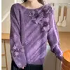 Suéter de fábrica sensação preguiçosa espessado sensação solta fio 2026 roupa inverno novo estilo top bonito malha roupa feminina