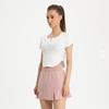 Ropa de Yoga en Rebaja para Mujer, Top Deportivo de Manga Corta Fino de Verano, Ropa de Entrenamiento de Pilates Fitness Ajustada de Canalé