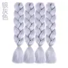 Peluca trenza sucia Hip Hop Color Africano Cabello trenzado alta temperatura peluca trenza sucia chica anime banda para el pelo degradado Cabello Seda