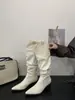 Botas altas estilo western para otoño e invierno, botas largas vintage para mujer, nuevo modelo 2026, botines para chicas menudas y con estilo