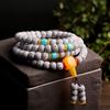 Pulseira de contas Bodhi Estrela Lua Imitação 108 contas Bodhi Estrela Lua barraca de vendas Yiwu atacado gelo