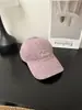 Chapéu de Baseball Pequeno Floral Macio Estilo Dongdaemun Coreano Bordado com Letras Casual Rosa Boné Bico de Pato Feminino Deixa o Rosto Menor