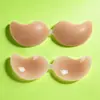 Copa Redonda Lisa Colorida Transfronteiriça Silicone Puro Pastilhas para Seios Manga Ultra-fina Reunião Levantamento Forma dos Seios Invisível Leve Sem Costura