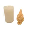 Venta Caliente Transfronteriza Molde de Silicona de Dos Papá Noel Yeso Aromaterapia Vela Abrasivos de Silicona Molde Decorativo DIY