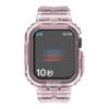 Correa de repuesto transparente Glaciar para Apple iWatch 8 SE con funda protectora, nueva Creative 10S9 generación 7