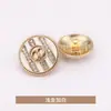 Botones Metálicos de Doble Anillo con Goteo de Aceite Cosidos a Mano para Abrigos de Lana, Chaquetas, Trajes, Ropa Formal, Accesorios de Ropa Tono Dorado