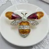 Nuevo Exquisito Broche de Abeja Esmaltada, Elegante y de Moda, Pin de Insecto con Circonita Microincrustada, Accesorio Creativo y Único