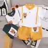 Conjunto de Ropa para Niños Niños, Nuevo Estilo Verano 2024, Atuendos Modernos de Manga Corta para Niños, Ropa de Verano para Bebés Niños