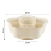 Caja de Almacenamiento en Ángulo Recto Bandeja Multifuncional para Servir Hot Pot de Cocina con Compartimentos Giratorios para Escurrir y Almacenar Guarniciones, Bandeja de Frutas