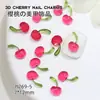 Novas Decorações de Unhas Cartoon Cereja Item Quente de Celebridade da Internet Verão Gelo Transparente Frutas Resina Strass Embellishments para Nail Art Pequenos Enfeites