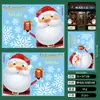 Pegatinas Electrostáticas de Copo de Nieve Blanco Navideño Transfronterizo Pegatinas Decorativas para Vidrio de Ventana Puerta Diseño de Fondo para Ventana Pegatinas de Ventana