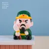 Estilo antigo q version Três Reinos pequenos enfeites fofos decorações para casa enfeites de mesa bonecas chinesas criativas