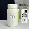 Copo Térmico Estilo Ins, Garrafa de Água Esportiva de Grande Capacidade para Homens, Chaleira Portátil para Exterior, Separação de Chá e Água, Copo para Estudantes