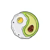 Insignia Linda de Dibujos Animados de Comida Aguacate Gato Astronauta Corazón Estilo Niche Broche de Metal