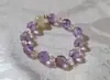 Pulseira de ametista natural com pedras facetadas, sensação elegante e de alta qualidade, pulseira de citrino, joias versáteis e estilosas no atacado