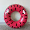 Anillo de natación creativo de dona anillo de natación de sandía para niños dibujos animados inflable para salpicar agua boya salvavidas rojo de moda con natación linda