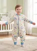 Saco de dormir anti-chute para bebê Candy Teddy outono e inverno, design de pernas separadas, versão espessa, saco de dormir de grau A regulador de temperatura para recém-nascidos e bebês