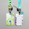 Animación de Dibujos Animados Funda Rígida para Tarjeta de Autobús de Empuje Térmico Tarjeta de Estudiante de Transferencia Térmica Tarjeta de Comida de Campus de Estudiante Lanyard de Poliéster Monstruo Grande