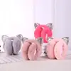 2018 Nuevos Orejeras de Felpa Estilo K Orejeras con Lentejuelas Orejeras de Gatito Calentadores de Orejas a Prueba de Frío