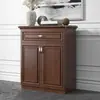 Gabinete de Sapatos em Liga de Alumínio Armário Simples para Hall de Entrada de Casa Armário de Armazenamento à Prova d'Água e Proteção Solar para Varanda Estilo Chinês Metal