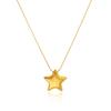 Dazan Venta al por mayor europea y americana Ins Transfronterizo Acero de titanio bañado en oro de 18K Cadena de clavícula vintage única con estrella de cinco puntas