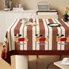 Toalha de Mesa Dopamina Impermeável à Prova de Óleo Lavável Luxuosa de Alta Qualidade Retangular para Mesa de Jantar Estilo Ins Toalha de Mesa de Café
