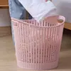 Cesto de roupa suja cesto de roupas brinquedos cesta de armazenamento doméstica plástico oco banheiro cesta de lavanderia cesta de armazenamento de roupa suja