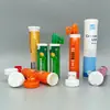 Botella de Tableta Efervescente de Vitamina Botella de Plástico VC Tubo de Tableta Efervescente Botella de Tableta Bucal de Té Fuente de Transferencia Térmica Fábrica en stock Cabello Liso
