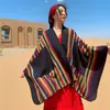 Nuevo Moda Casual Tendencia Personalidad Estilo Étnico Bufanda Chal de Punto Versátil Cómodo Transpirable Cálido Chal