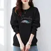 Sudadera Casual Versátil de Moda Trendy Holgada Adelgazante Estilo Perezoso con Cuello Redondo para Mujer para Usar Afuera - Otoño e Invierno Nuevo