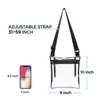 En stock Bolsas Cruzadas Transparentes al por Mayor con Bolsillo Interior y Correa de Hombro Ajustable Bolsa para Eventos Deportivos Festivales de Música Estadios