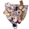 Papel Dongba teñido tie-dye y acuarela, bordes irregulares rasgados a mano, papel de regalo floral, papel especial, papel de regalo para flores de florería, en stock al por mayor
