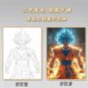 Dragon Ball Creative Mirror Lighting Painting Decorative Table Lamp Pequenos ornamentos Led Photo Frame Night Light Animação Presente de aniversário