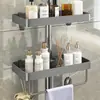 Estante de ducha para baño, estante para inodoro sin perforaciones, soporte para gel de ducha, cesta colgante para almacenamiento en el cuarto de ducha