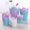 Ventas Directas de Fábrica 9023 Caja de Almacenamiento Minimalista Moderna, Cubo de Almacenamiento con Hermoso y Simple Patrón Hueco para Almacenamiento de Escritorio