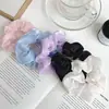 Scrunchie Perolado Estilo Francês, Elástico de Rabo de Cavalo de Alta Elasticidade, Durável e Suave com o Cabelo, Elástico para Coque, Acessório de Cabelo