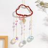 Pingente Apanhador de Sol de Pedras de Cristal Naturais Criativo DIY Sino de Vento de Jardim Nuvem Cristal Estrela Lua Ornamento Pendente