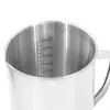 Bingyu By-3097 Vaso Graduado Grueso de Acero Inoxidable Taza Medidora de Líquidos Vaso Graduado de Laboratorio 500ml