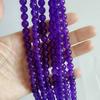 Cuentas sueltas de calcedonia morganita de imitación de calcedonia optimizada de alta calidad, cuentas redondas de jade de color caramelo, joyería hecha a mano, accesorios con cuentas