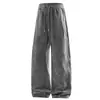 Pantalones Casuales de Pierna Ancha Plisados Estilo Old Money para Hombre, Nueva Versión Coreana Primavera/Otoño, Corte Holgado, Marca de Moda, Pantalones Largos de Pierna Recta