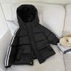 Novo Casaco de Algodão Espesso de Inverno para Crianças, Jaqueta à Prova de Frio para Crianças Grandes, Médias e Pequenas, Blusa Esportiva de Algodão com Capuz