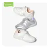 Tênis Snuffy Feminino 2026 Modelo Novo de Primavera Sapatos Brancos para Estudantes Sola Macia Respirável Infantil Cano Baixo Sapatos de Treino Alemães