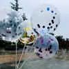 Globos de Lentejuelas al por Mayor Transparente de Látex con Lentejuelas Decoración de Boda Cumpleaños Globos de Látex Transparentes de 12 Pulgadas