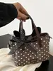Yuezibo Bolso de Hombro Tipo Cubo de Moda de Puntos de Alto Valor 2026 Verano Nuevo con Lazo de Encaje Elegante Bolso para Mujer