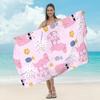 Toalla de Playa de Microfibra Transfronteriza para Adulto Estampada para la Playa Chal Protector Solar Absorbente Toalla para Nadar de Secado Rápido Toalla de Baño