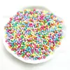 Macaron Colorido No Poroso Plástico Monocromático Color Mixto Plástico Pequeño con Perlas Funda para Teléfono Móvil Relleno de Gel para Bebé Decoración
