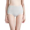 Ropa interior de mujer de tiro alto con logo personalizado, Control de abdomen de algodón puro, Entrepierna 100% algodón, Shorts tipo triángulo de talla grande que levantan el trasero, Entrepierna de algodón puro