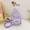 Muñeca de Burbuja Peluche Dibujo Animado Bolso Cruzado Compañero de Espalda Bolsa de Conejo Bolso Cruzado de Trapo para Niña Bolsa de Pecho Infantil Labubu