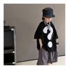 Camiseta de algodón de manga corta para niño, estilo nuevo de verano 2025, ropa para niños de tallas medianas y grandes, top de calle elegante y a la moda para niños, ropa de verano.